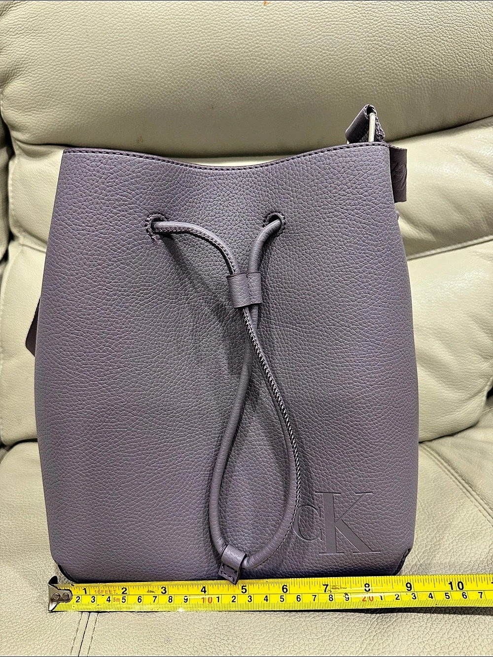 Calvin Klein Purple Crossbody Bucket Bag Like New